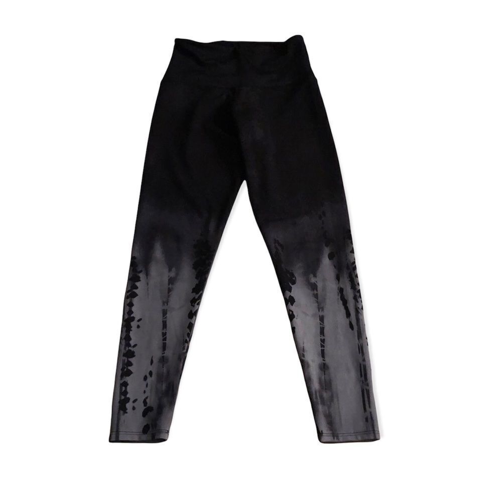 Onzie Black & Grey Tie Dye Print Leggings